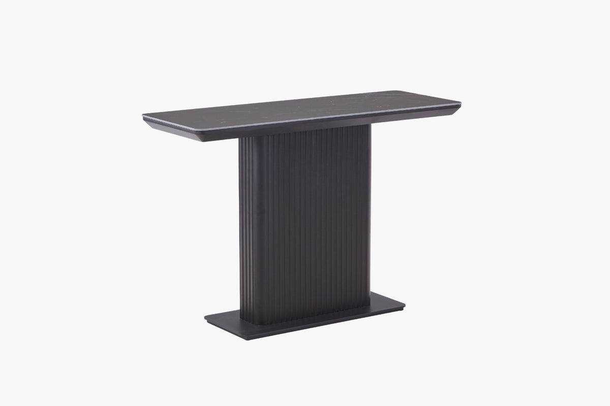 Asura Ceramic Top Console Table - Black