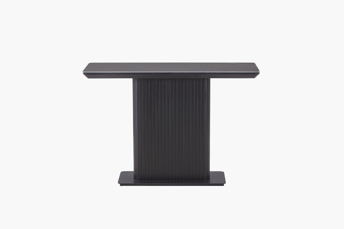 Asura Ceramic Top Console Table - Black