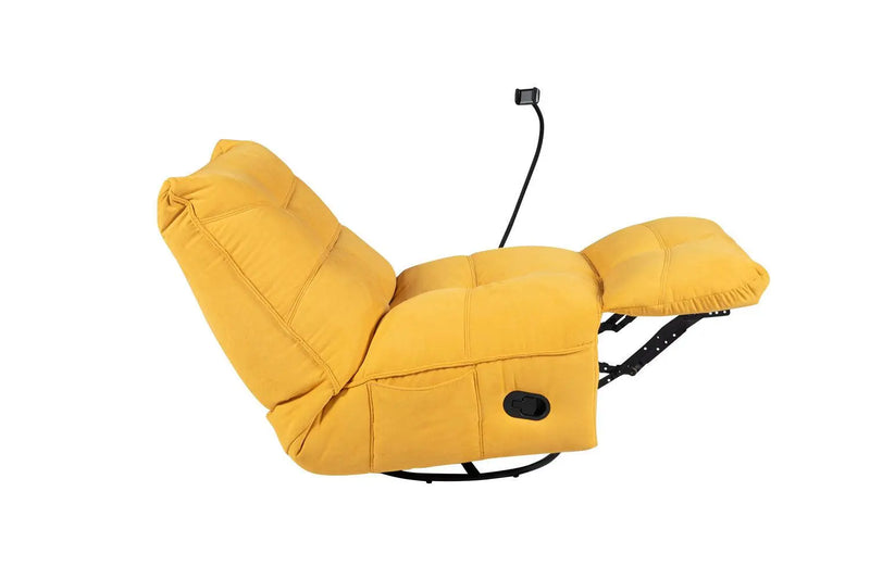 Caterpillar Recliner Chair LEMON