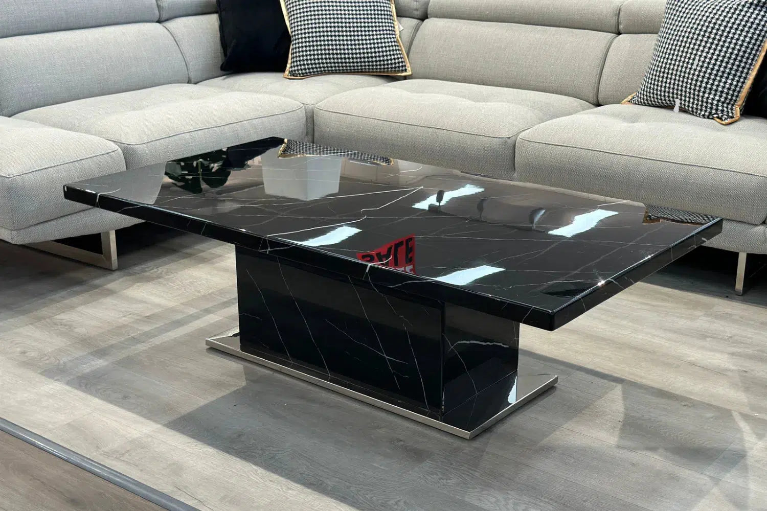 Tahana Black Coffee Table - Ex Display-Adore Home Living