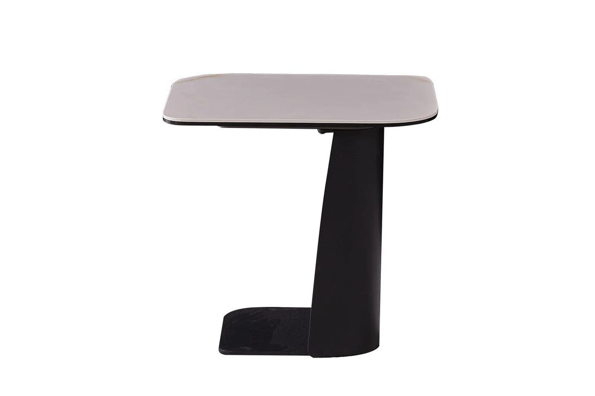 Tess Ceramic Top Side Table-Adore Home Living