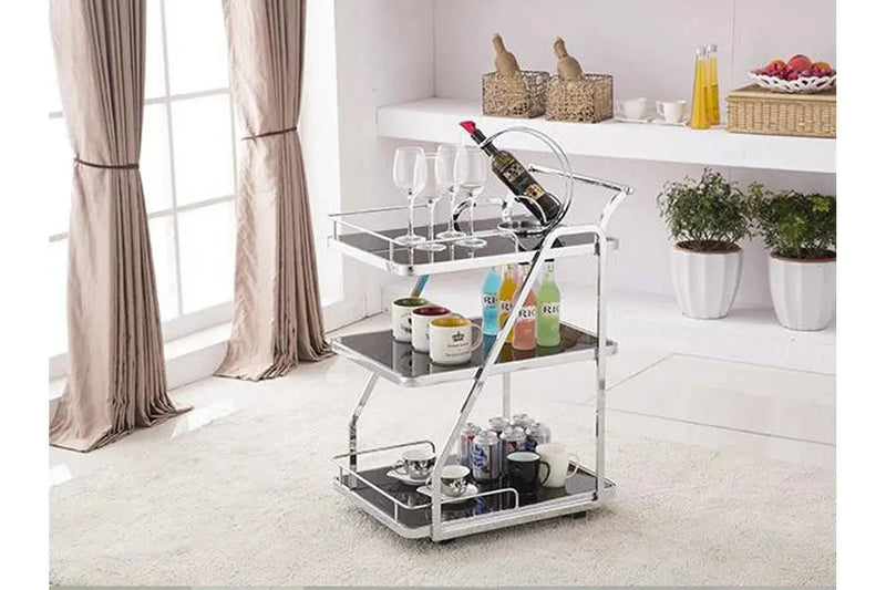 Walker Rectangle Drink Trolley Bar Cart-Adore Home Living