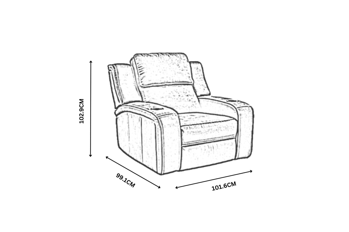 Edwards Electric Recliner Armchair