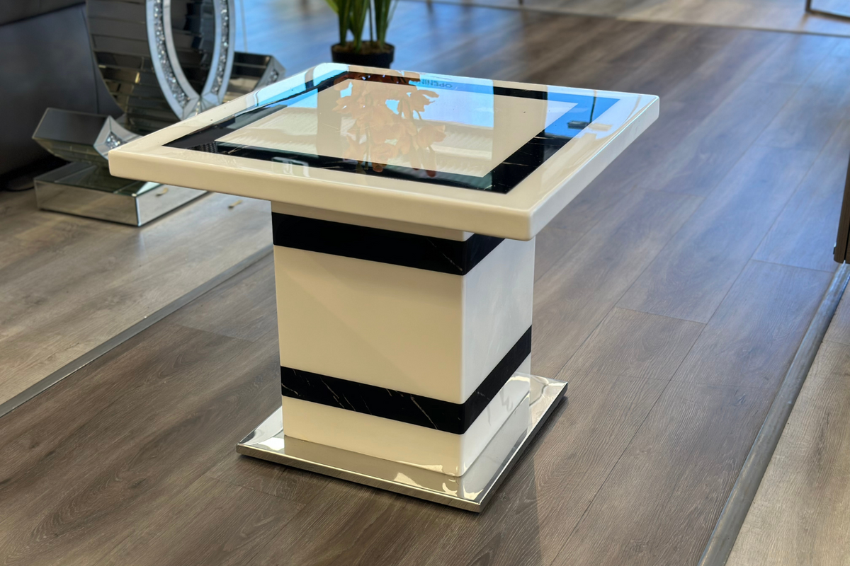 Tahana Marble Lamp Table - Ex Display