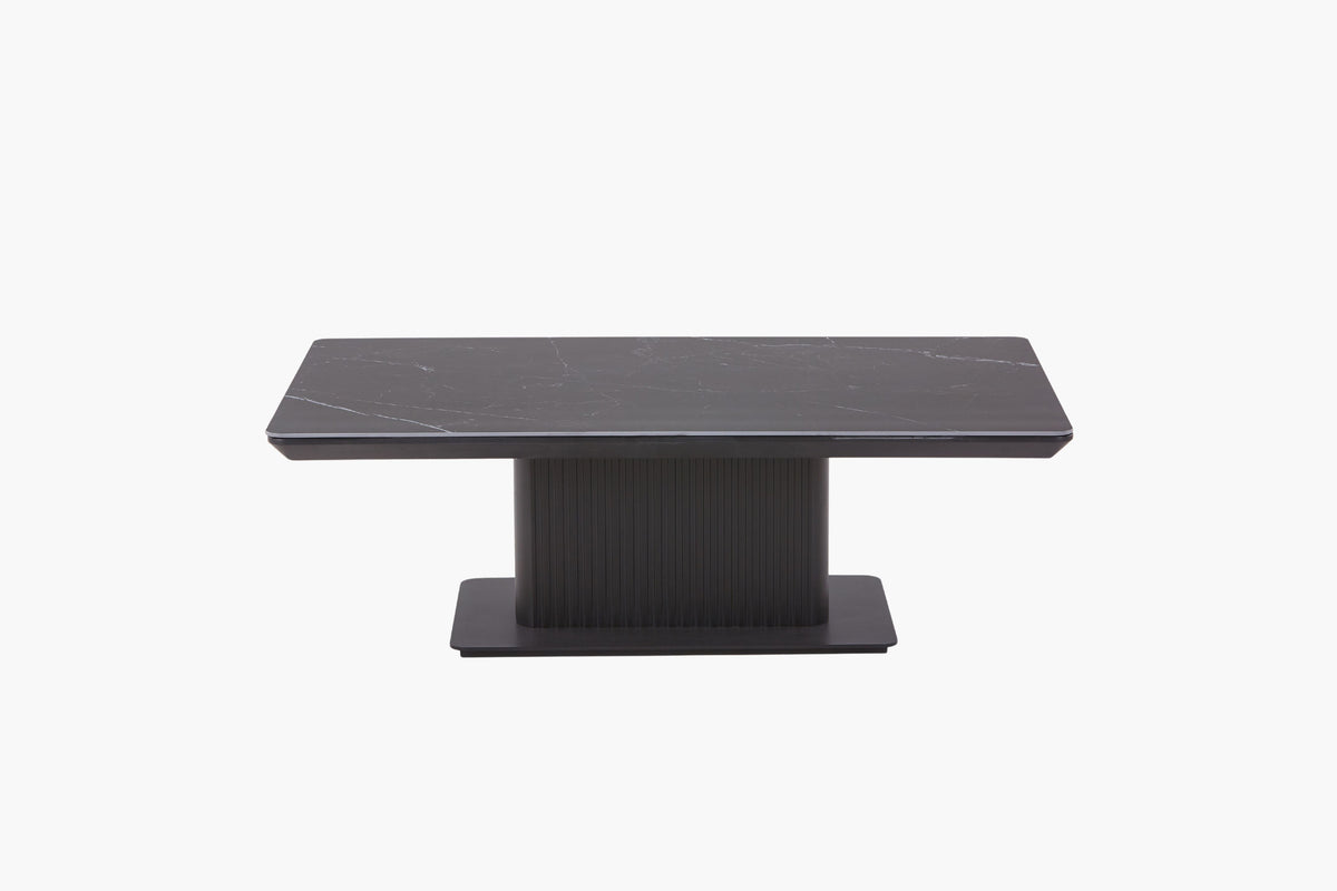 Asura Ceramic black coffee table front