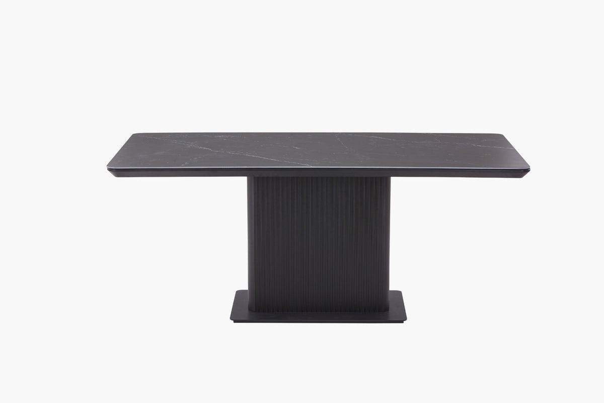 Asura Ceramic Top Dining Table - Black