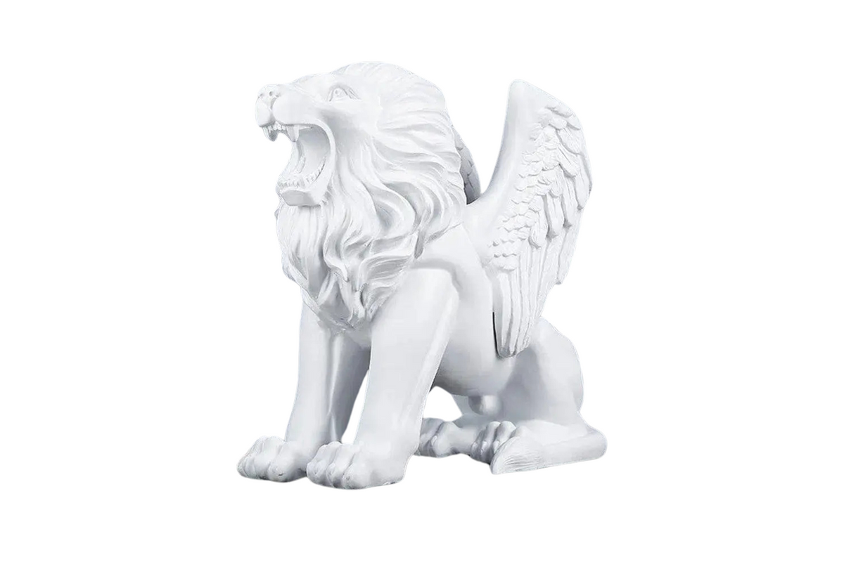 Lion on Stand Black/White
