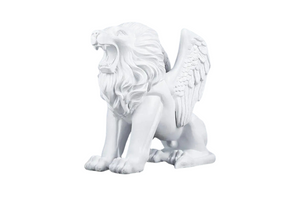Lion on Stand Black/White