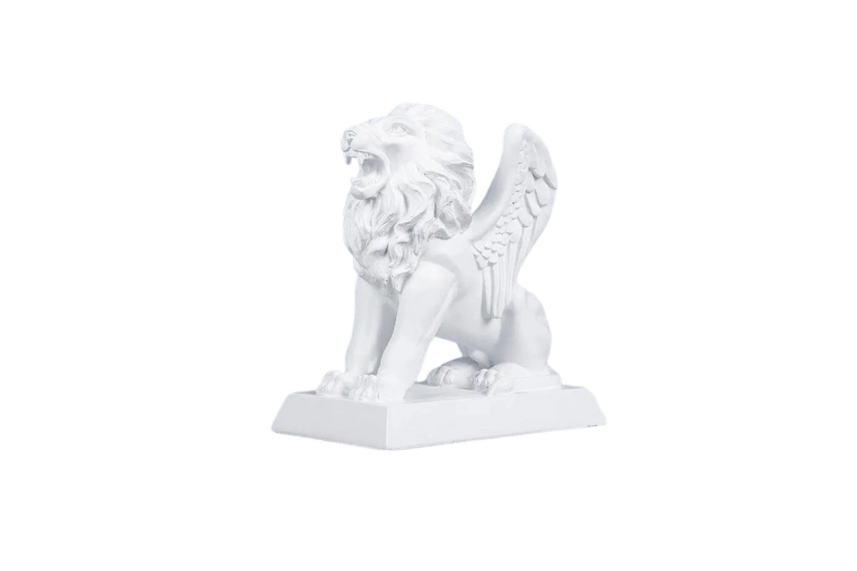 Lion on Stand Black/White