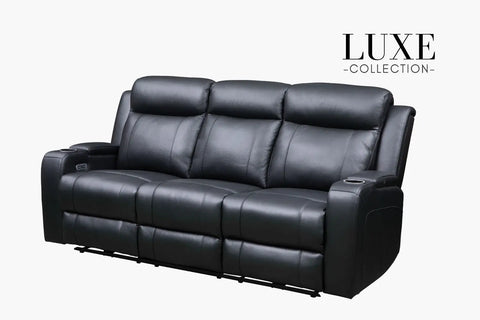 Palermo Electric 3 Seater Recliner - Adore Home Living - Da Vinci Collection - 3seater, bd2024, blknov2024, DAVINCI, electric, Home Theatre, Leather Sofa, luxecollection, Palermo, recliner, sale, springsale2024