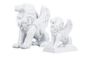 Lion on Stand Black/White