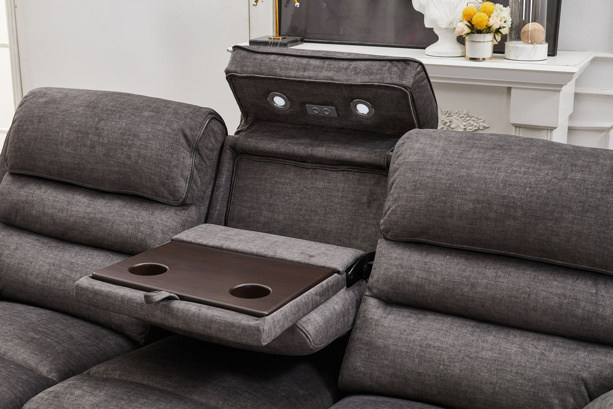 Kai Fabric Electric Recliner Lounge Suite