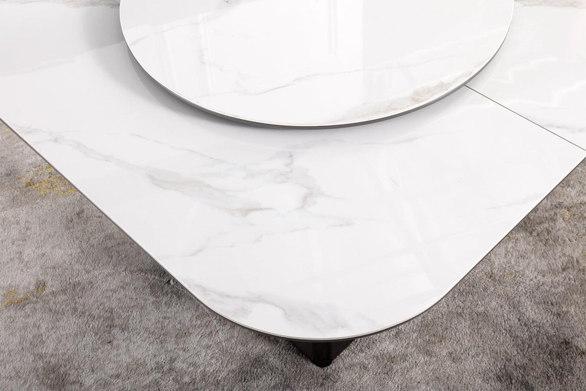 Alina Gloss Sintered Stone Extension Dining Table