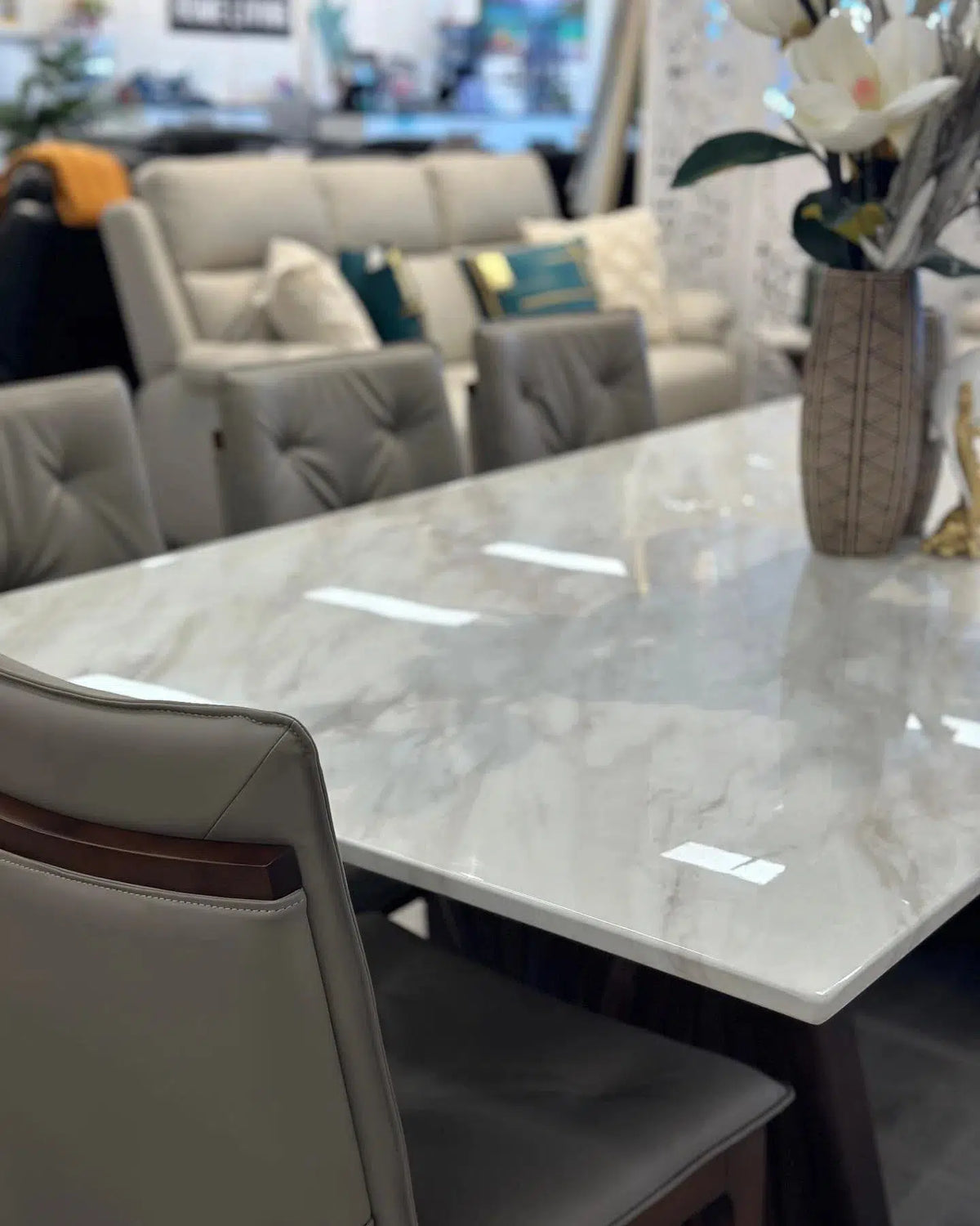 Alpha Marble Dining Table-Adore Home Living