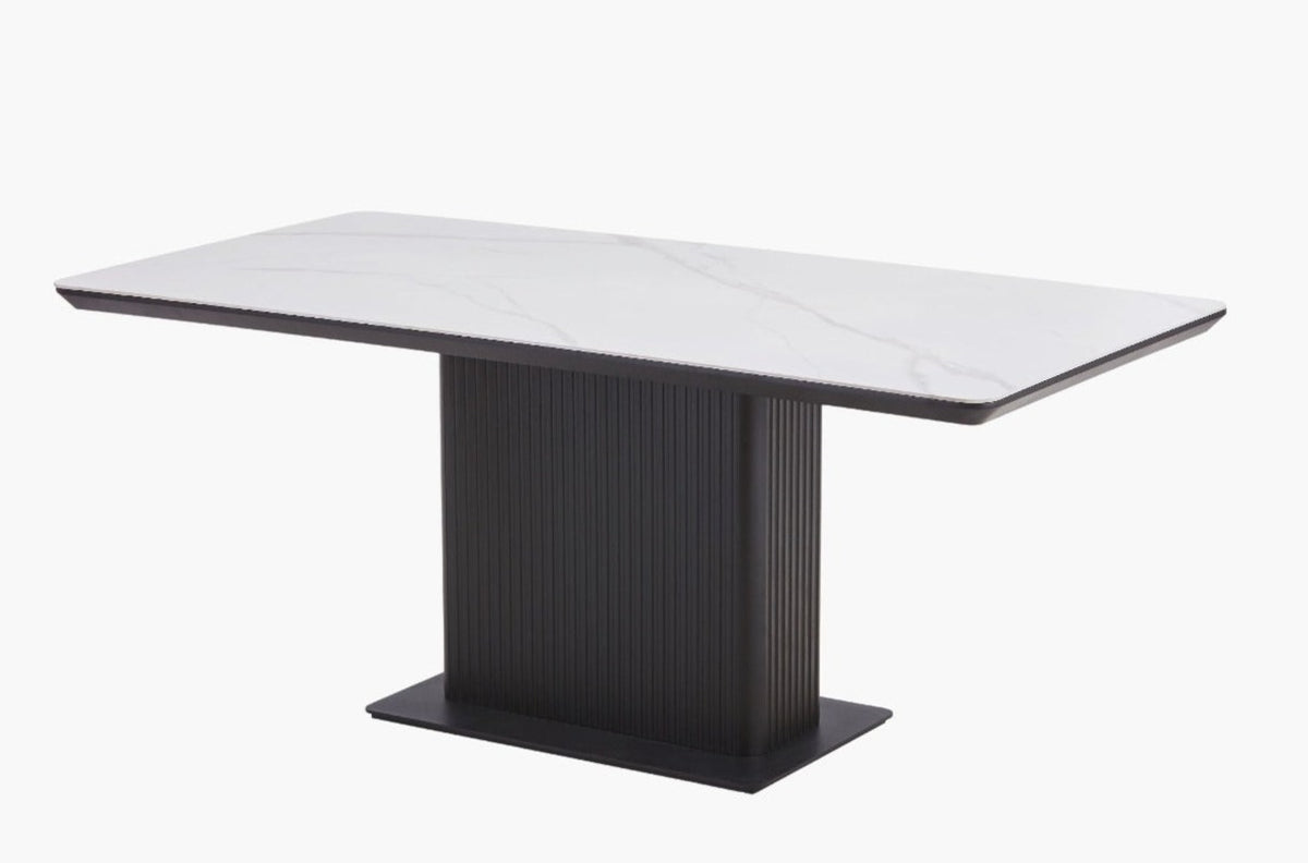 Asura Ceramic Top Dining Table - White