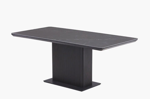 Asura Ceramic Top Dining Table - Black - Adore Home Living - Dining Table - asura, bd2024, blknov2024, Dining Room Furniture, dining table, sale, springsale2024