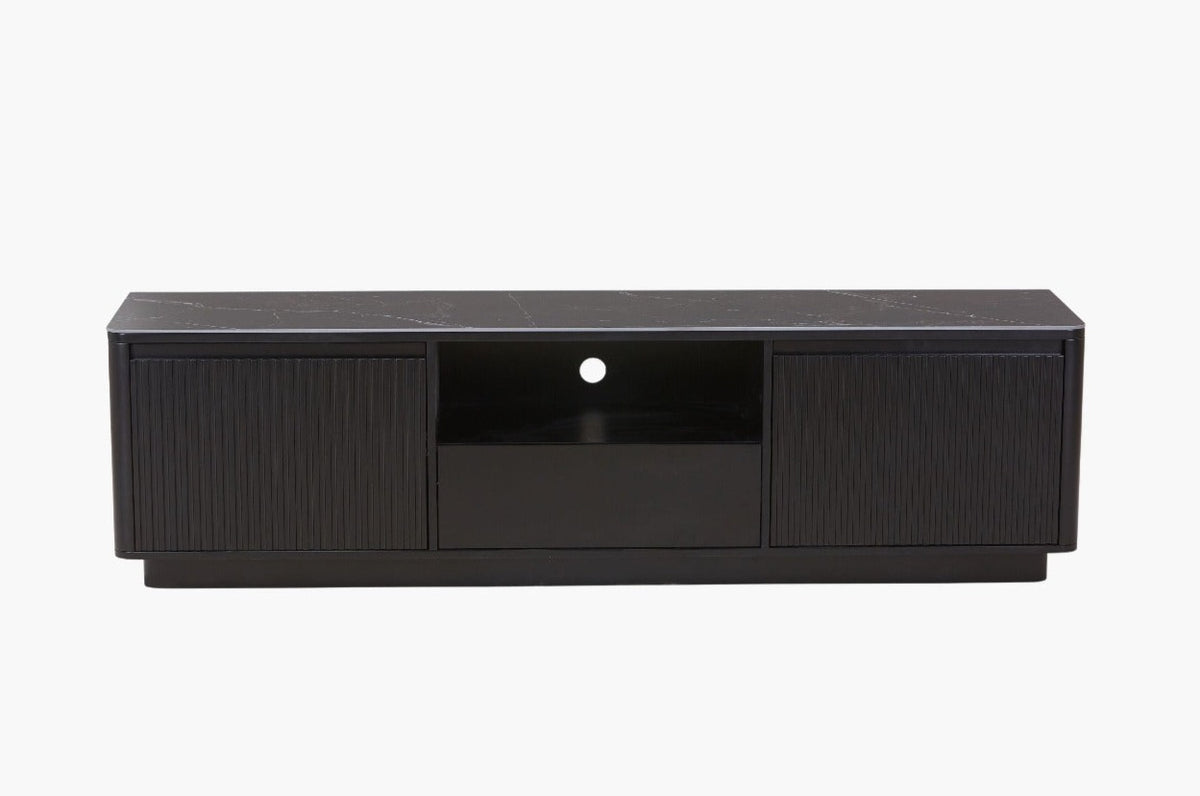 Asura Ceramic black tv unit front