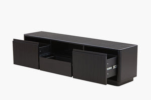 Asura Ceramic black tv unit front