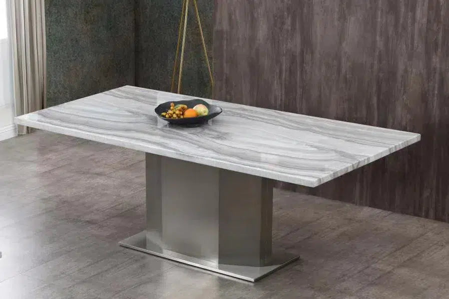Barrett Rectangle Marble Dining Table-Adore Home Living