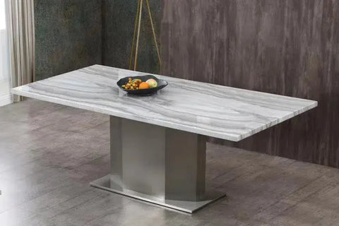 Barrett Rectangle Marble Dining Table - Adore Home Living - Dining Table - bd2024, clearance, Dining Room, dining room furniture, dining table