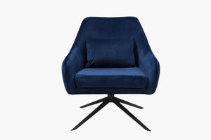 Bella Swivel Accent Chair blue