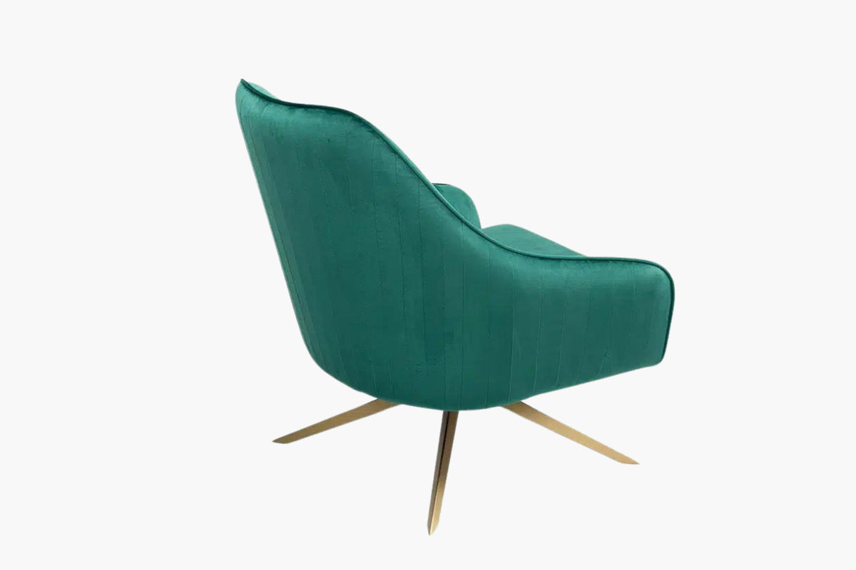 Bella Swivel Accent Chair green