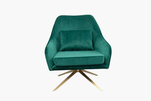 Bella Swivel Accent Chair green