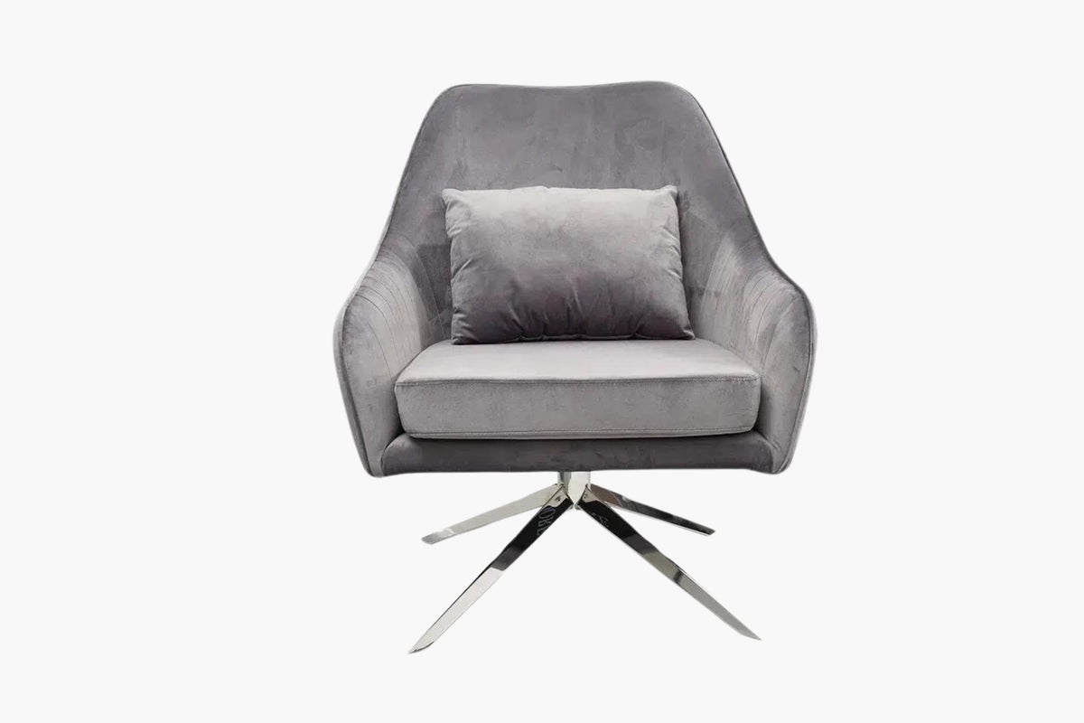 Bella Swivel Accent Chair grey