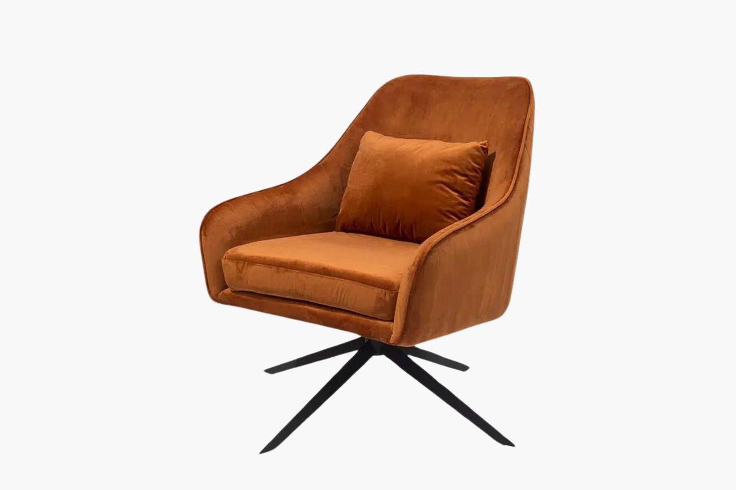 Bella Swivel Accent Chair orange