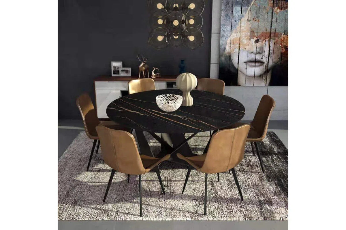 Byrne Round Ceramic Dining Table-Adore Home Living