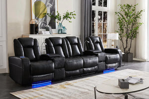 Chambers Leather Theatre Lounge-Adore Home Living