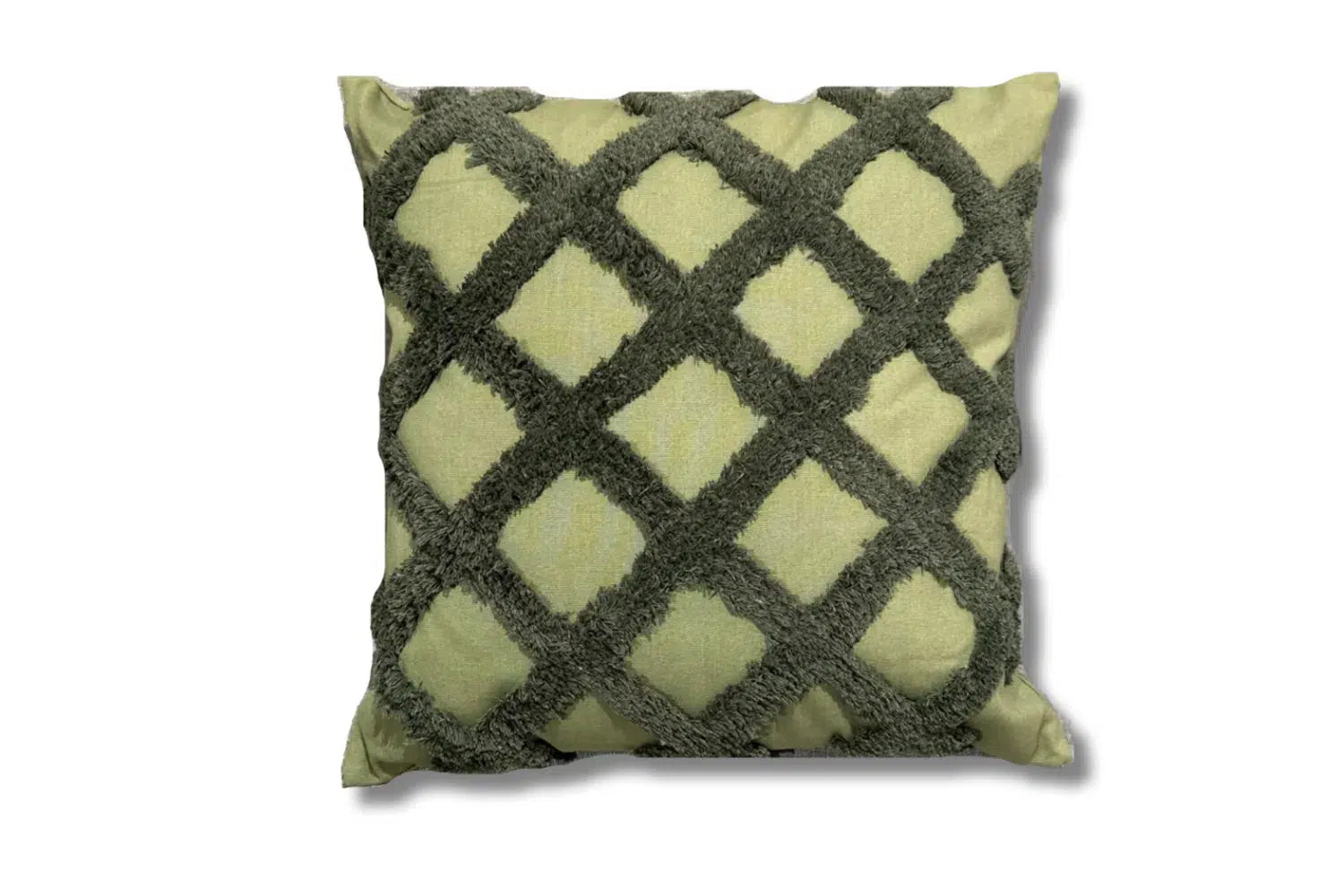 Check Cushion - Olive-Adore Home Living