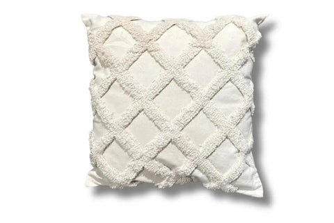 Check Cushion - White - Adore Home Living - Adorecushion - Adorecushion, cushion, decor, Decoration, home decor, Livingroom Decor