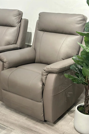 Como 3PC Full Leather Recliner Suite-Adore Home Living