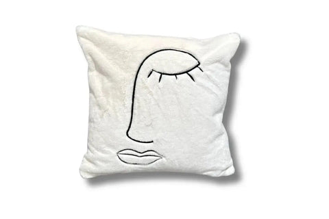 Cushion Picasso - White - Adore Home Living - Adorecushion - Adorecushion, cushion, decor, Decoration, home decor, Livingroom Decor