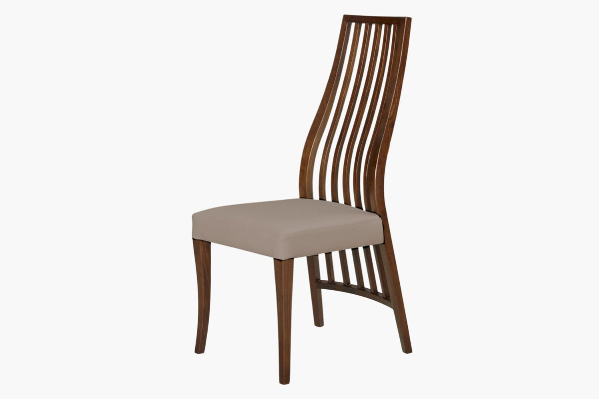 Delta leather dining chair