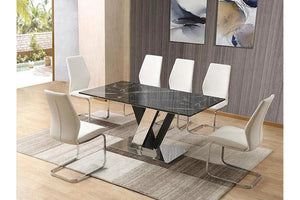 Dennis Marble Dining Table-Adore Home Living