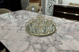 Edison Marble Top Dining Table