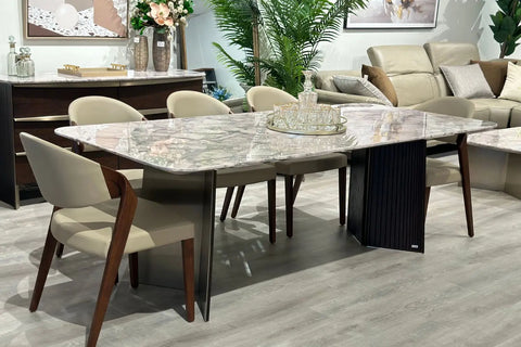 Edison Marble Top Dining Table - Adore Home Living - Dining Table - bd2024, clearance, dining table, marble dining, Marble Dining Set, marble table, perth furniture store