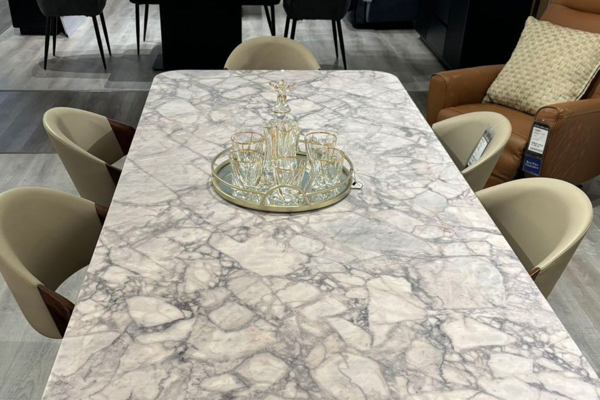 Edison Marble Top Dining Table