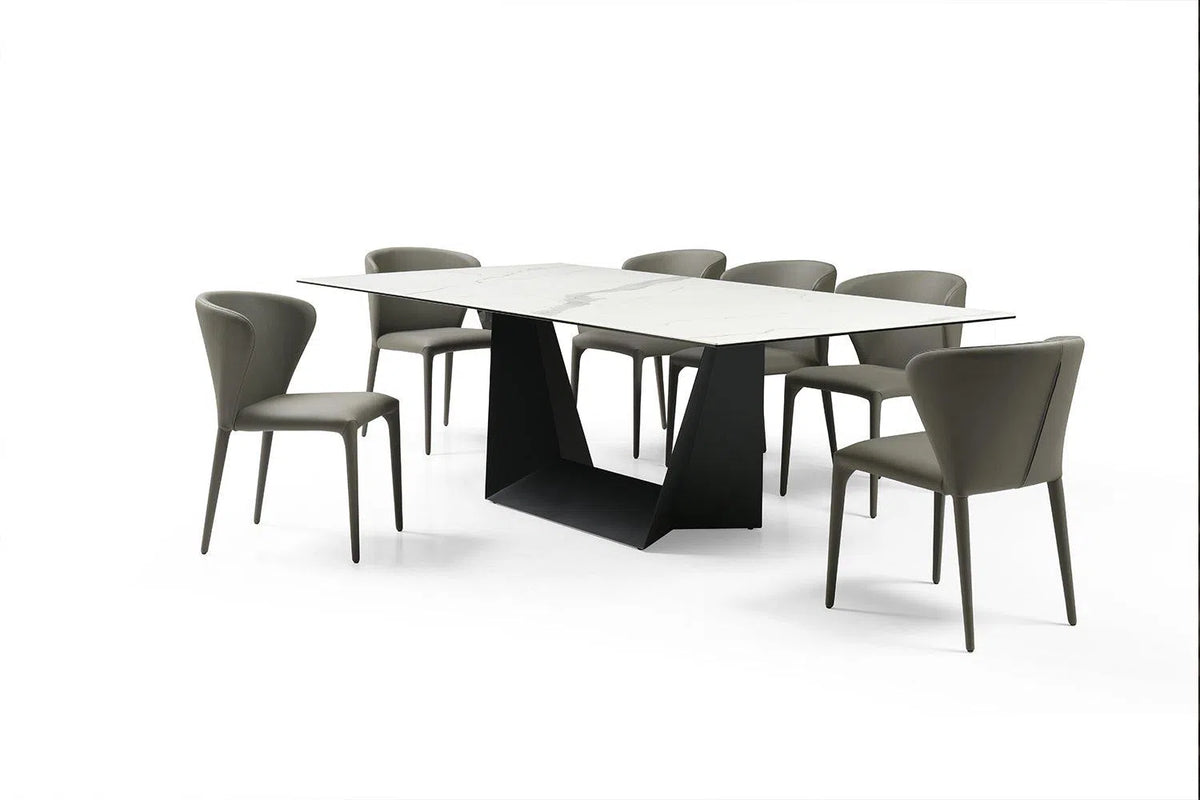 Eason Ceramic Top Dining Table-Adore Home Living