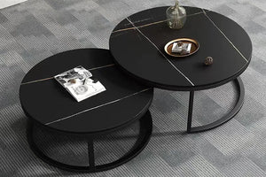 Edith Sintered Stone Top Coffee Table-Adore Home Living