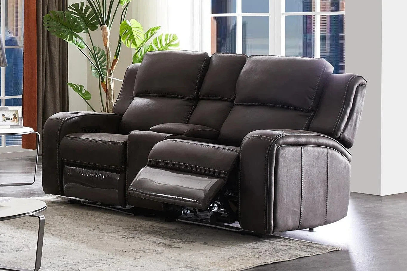 Edwards Fabric Two Seater Recliner-Adore Home Living