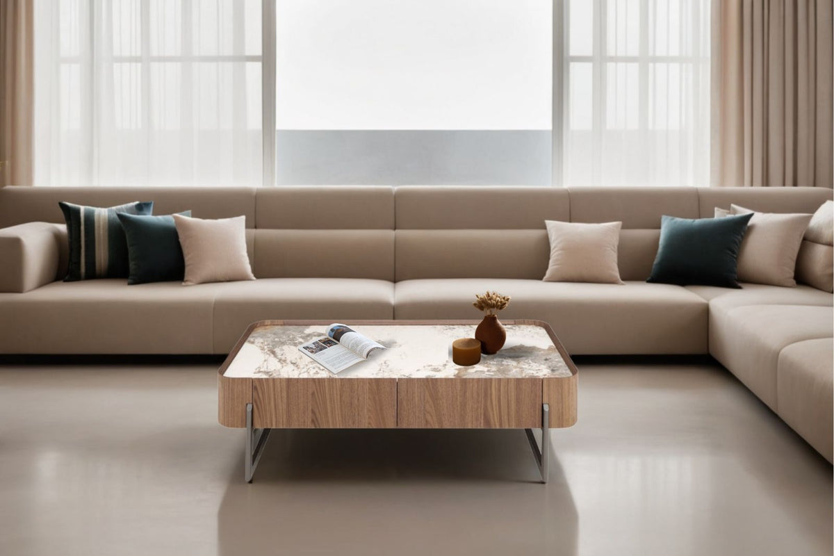 Elettra Ceramic Top Coffee Table