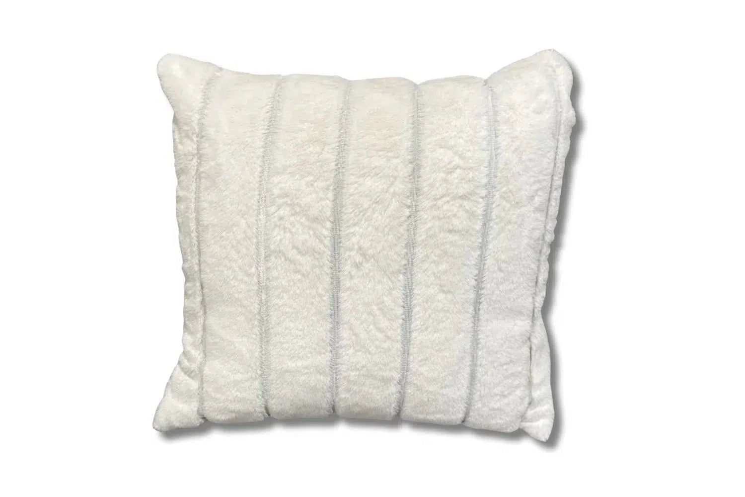 Flannel Cushion - White-Adore Home Living