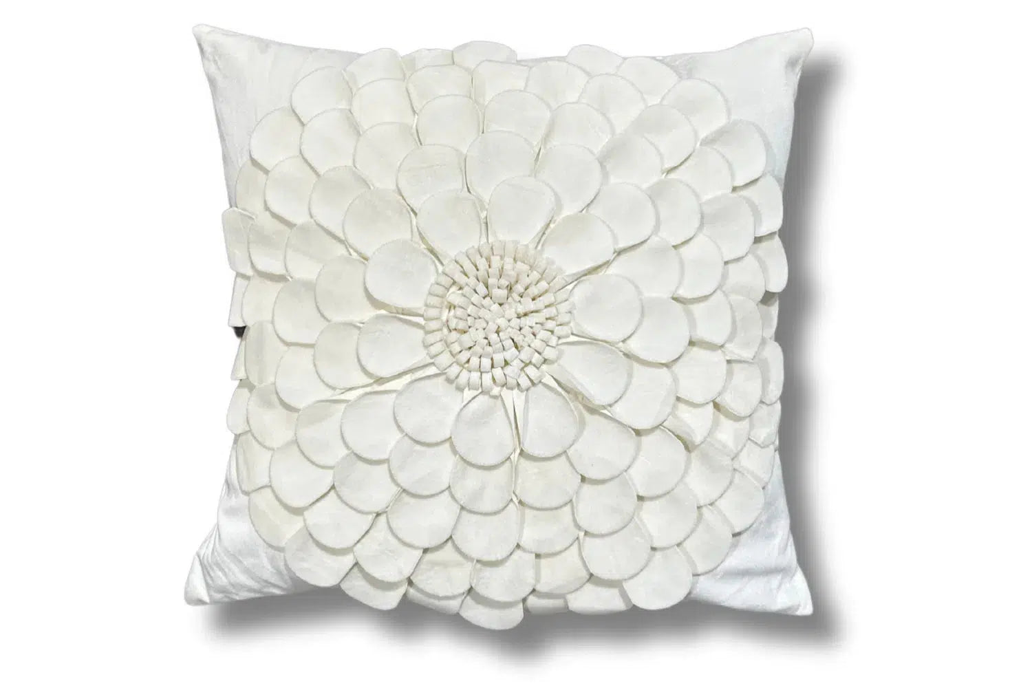 Floral Cushion - White-Adore Home Living