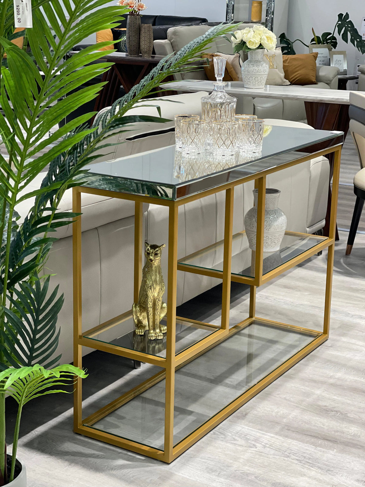 Grace Mirror Console Table-Adore Home Living