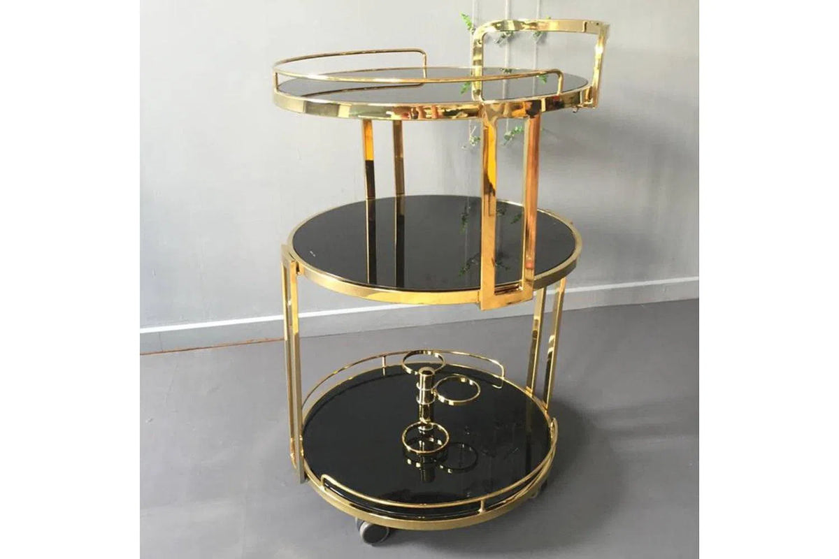 Hennessy Round Drink Trolley-Adore Home Living