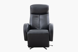 Holland Leather Recliner Armchair - Oyster