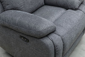 Hughes Fabric Recliner Suite